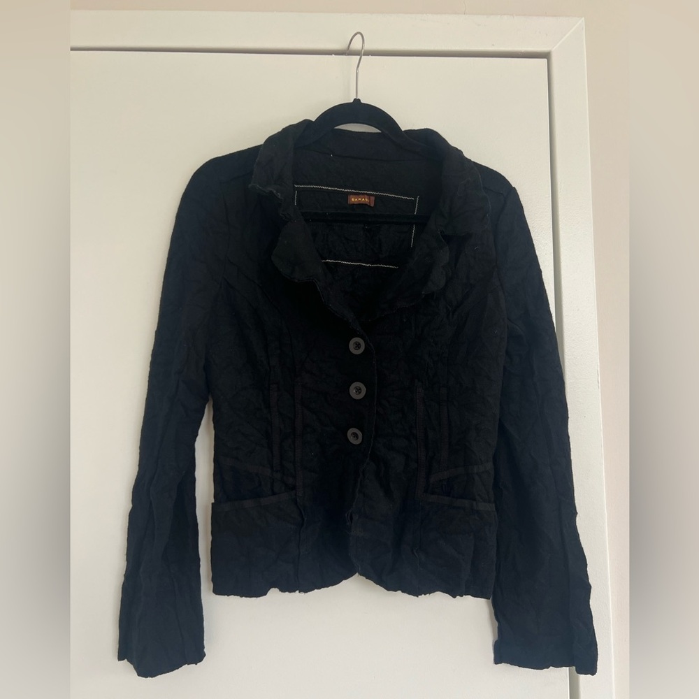 Barami Black Sweater Jacket / Blazer